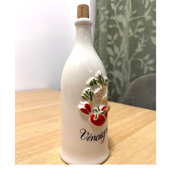 Revol La Porcelaine Ceramic Vinegar Bottle VINTAGE - Picture 3 of 5